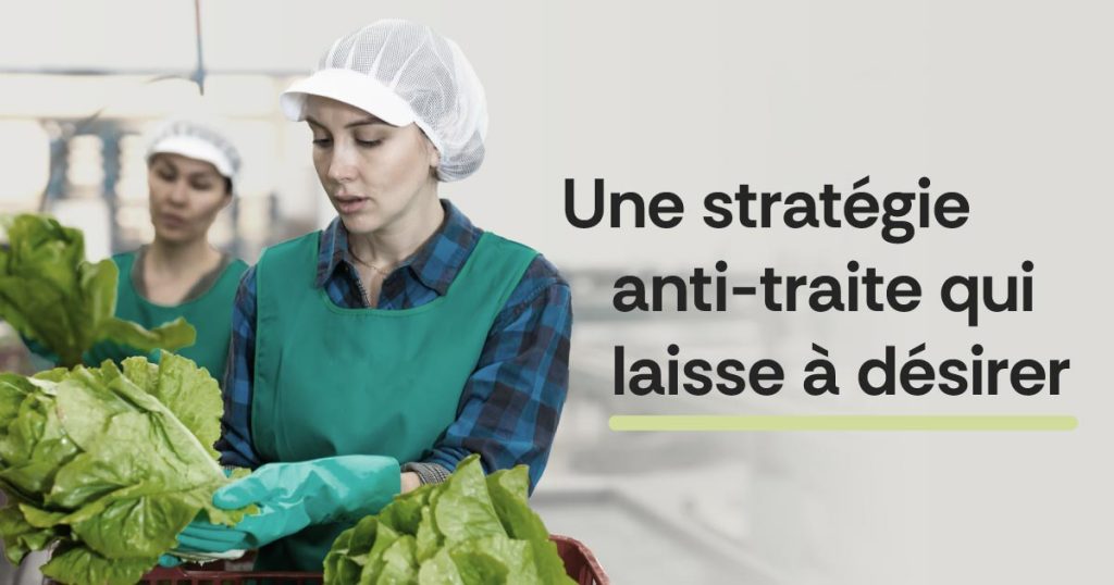 Une stratégie anti-traite qui laisse à désirer